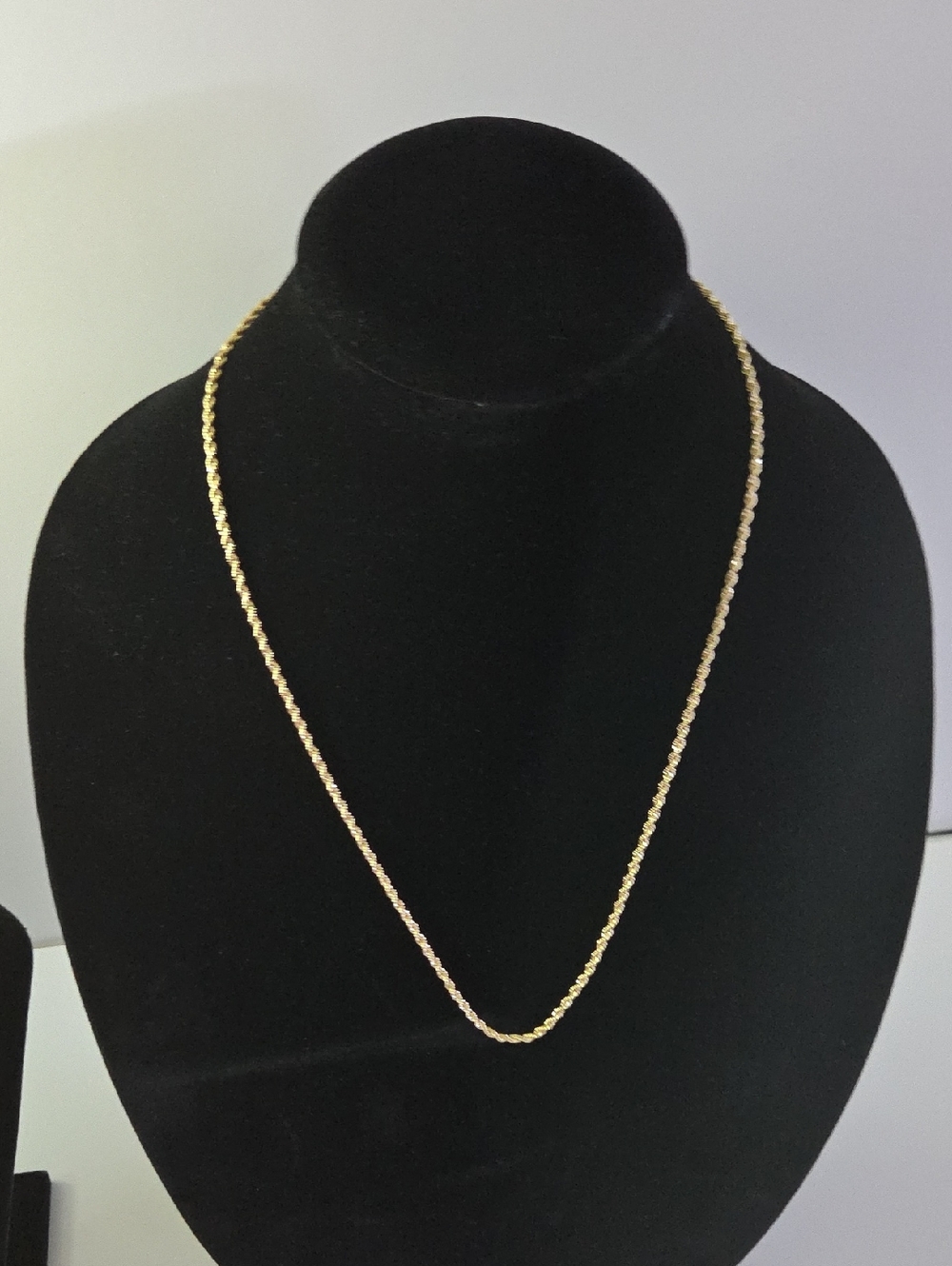 Classic Gold Rope Chain Necklace - Gold